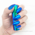 Rainbow Bright False Coffin Press On Nails